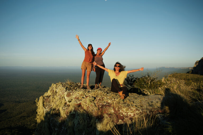 Women on a mountain