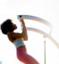 woman doing pull-up