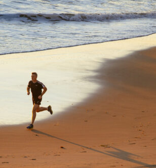 Patrick Runner on beach
