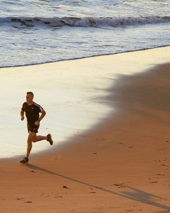 Patrick Runner on beach