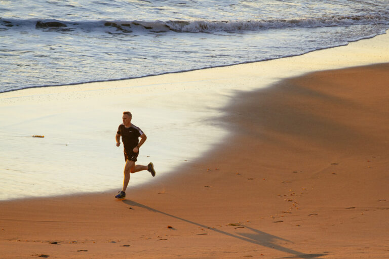 Patrick Runner on beach