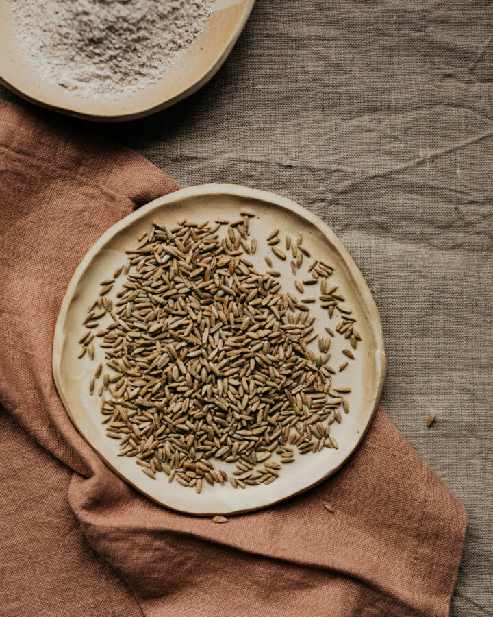 Rye berries are a healthy whole grain